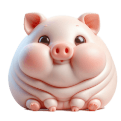 ピンクぶた太りすぎてダイエット