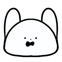 あわわわうさぎ【文字なし】