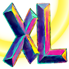 XL – 切手3枚で大きな絵が完成