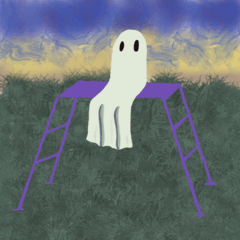 ささやくハロウィン：小さな幽霊の物語