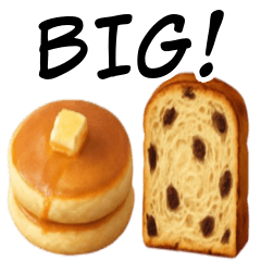 パンとケーキのBIGスタンプ