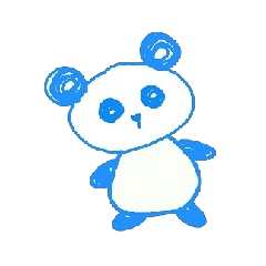 青っぽいパンダ(2)