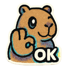 Capybara "Kawaii Glitch" (Momo Style)