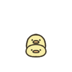 動くふちのひよこ