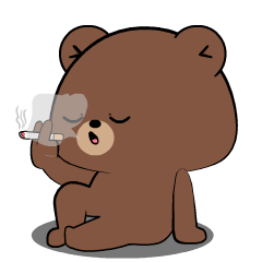 Cute Weird Bear 3 : Pop-up stickers