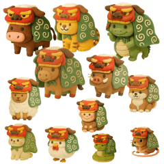 干支の獅子舞さんたち（1月）