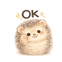 ゆるい はりねずみ【毎日使える】