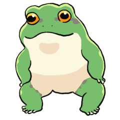 ゆるく踊るカエル