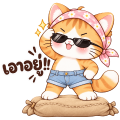 Cheeky Orange Cat  I Got This!