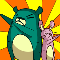 Blue bear & silly rabbit&#39;s emotion.(1)