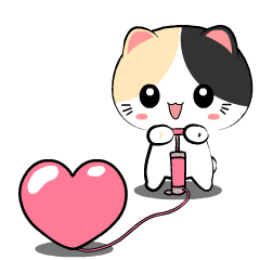 Lovely Calico Cat 5 : Animated Stickers