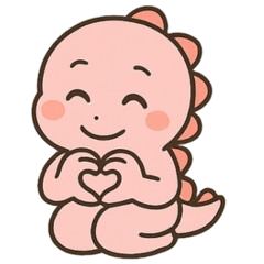 赤ちゃん恐竜のゆるっとスタンプ