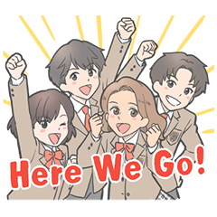 Here We Go!　中学校英語 日常スタンプ