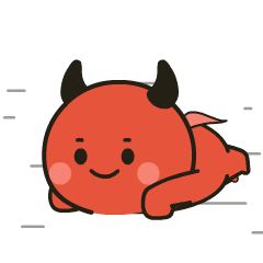 Cute Red Devil 2 : Pop-up stickers