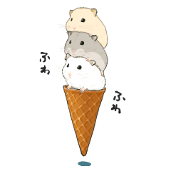 食べ物に紛れ込むハムスター