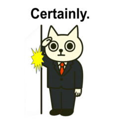 Business Cat Daily Office Stickers