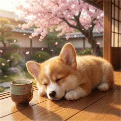 ほんわかコーギー