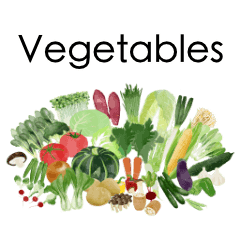Vegetable Watercolor ENGLISH