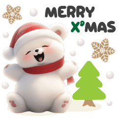 Cute Bear "Pungpung" - Christmas