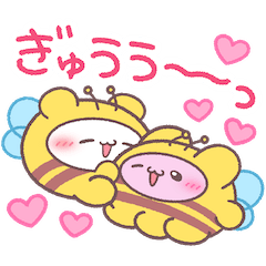 みつばちらぶいーずスタンプ
