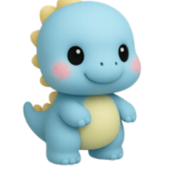 二頭身パステル恐竜