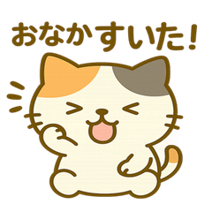 Cute Calico Cat Stickers taka