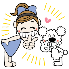 おちゃめとモコは仲良し♡毎日送りやすい