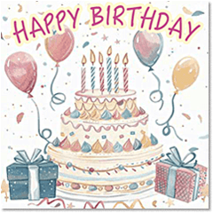 ♡やさしく飛び出す♡誕生日&季節イベント