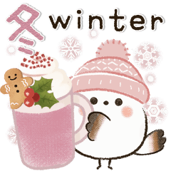 動く♡ほんわかシマエナガさん＊冬