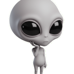 呆然とするグレイ宇宙人