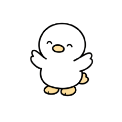 ぷく｜白いとりさんの毎日スタンプ