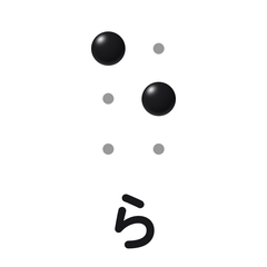点字スタンプ　 ら行・濁音・半濁音