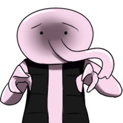 (´・​_・｀)肩吸いスタンプ