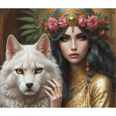 Beautiful Woman With Animals....