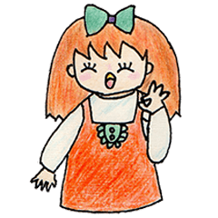 Cute Little Girl with Orange Hair