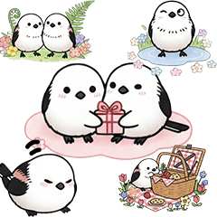 春だね！　シマエナガたち