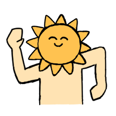 元気な太陽さん