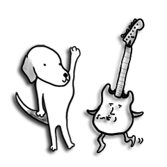 主に犬とギター