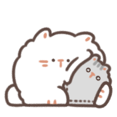 綿あめ猫 (カップル用-白猫 ver.2)