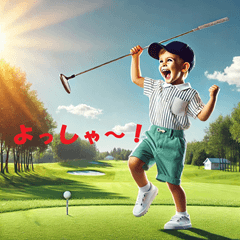 Children enjoying golf