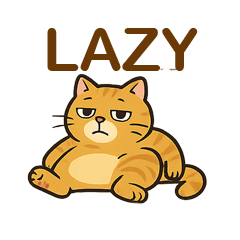 超なまけオレンジ猫