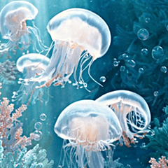 背景が動く▶︎美しいアクアリウムギフト✨