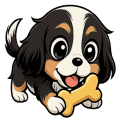 キャバリア（黒・子犬）