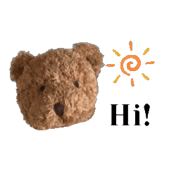 Teddy bear, Moca!!! (Moving stamps)