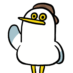 Seagull with a free soul(Omiagei)