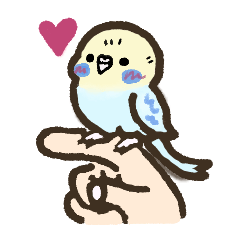 毎日使える青いセキセイインコまる。日常編
