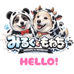 雑種犬みるくともねち❤️＆ここち