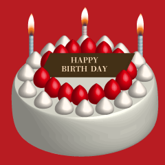 お誕生日 おめでとう お祝い ケーキ ①