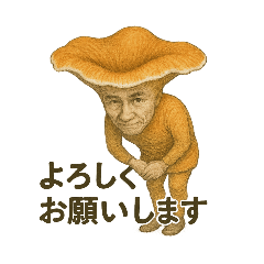 キモカワきのこ日常ゆる図鑑風スタンプ③