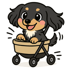 かわいいダックスの日常スタンプ